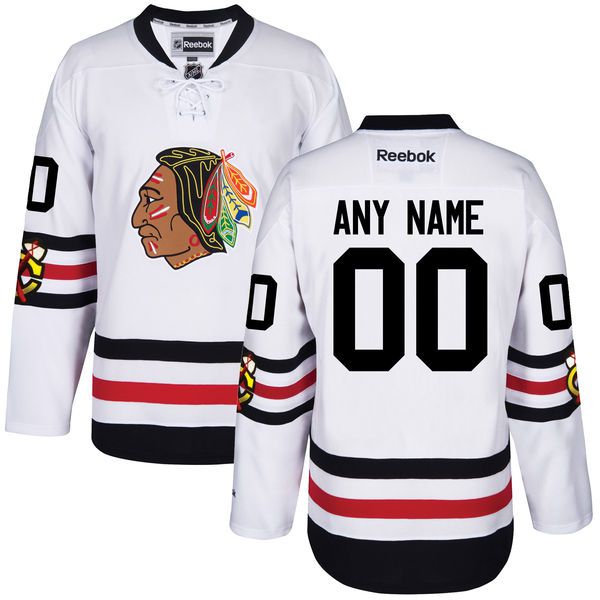 Men Chicago Blackhawks Reebok 2017 Winter Classic Premier Custom NHL Jersey->->Custom Jersey